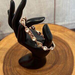 Givenchy Rose Gold Rhinestone Bracelet